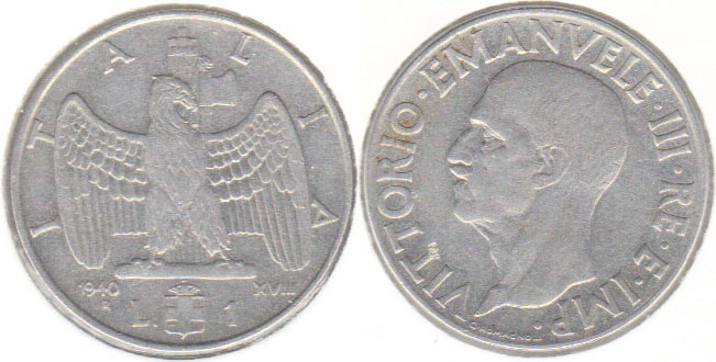 1940 Italy 1 Lira A002627